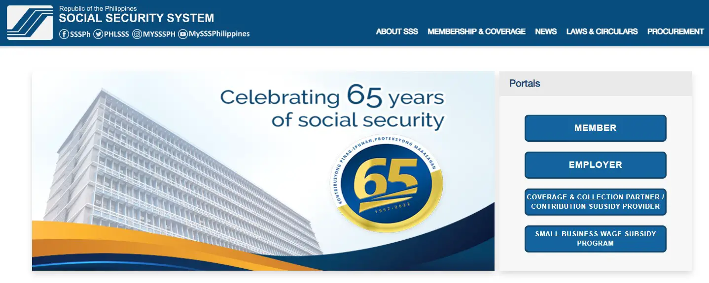 SSS online portal
