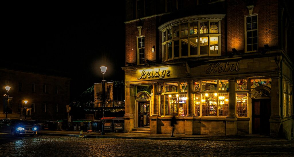 Frontage of a British Pub