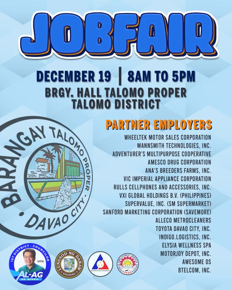 Barangay Talomo Proper Job Fair
