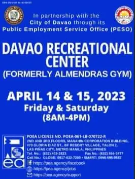 SPECIAL RECRUITMENT ACTIVITY (APRIL 14-15, 2023)