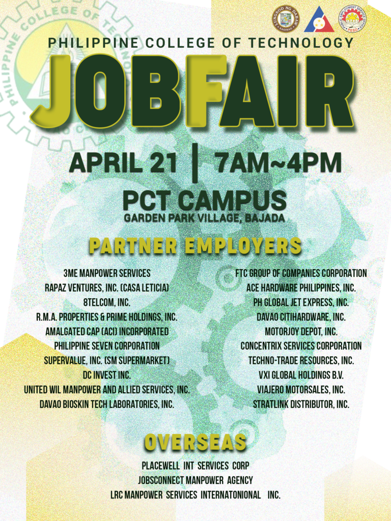 Philippine College of Technology Job Fair (April 21, 2023)