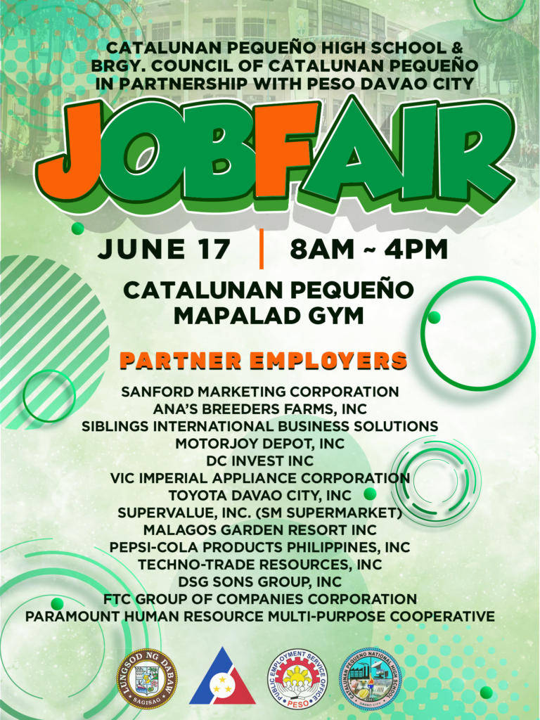 Catalunan Pequeno National High School and Catalunan Pequeno Barangay Council Job Fair (June 17, 2023)