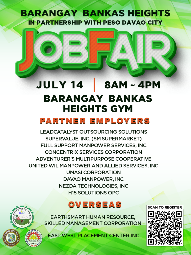 Barangay Bangkas Heights Job Fair: July 14, 2023